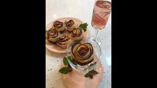 Apple Rose Puff Pastry Rolls