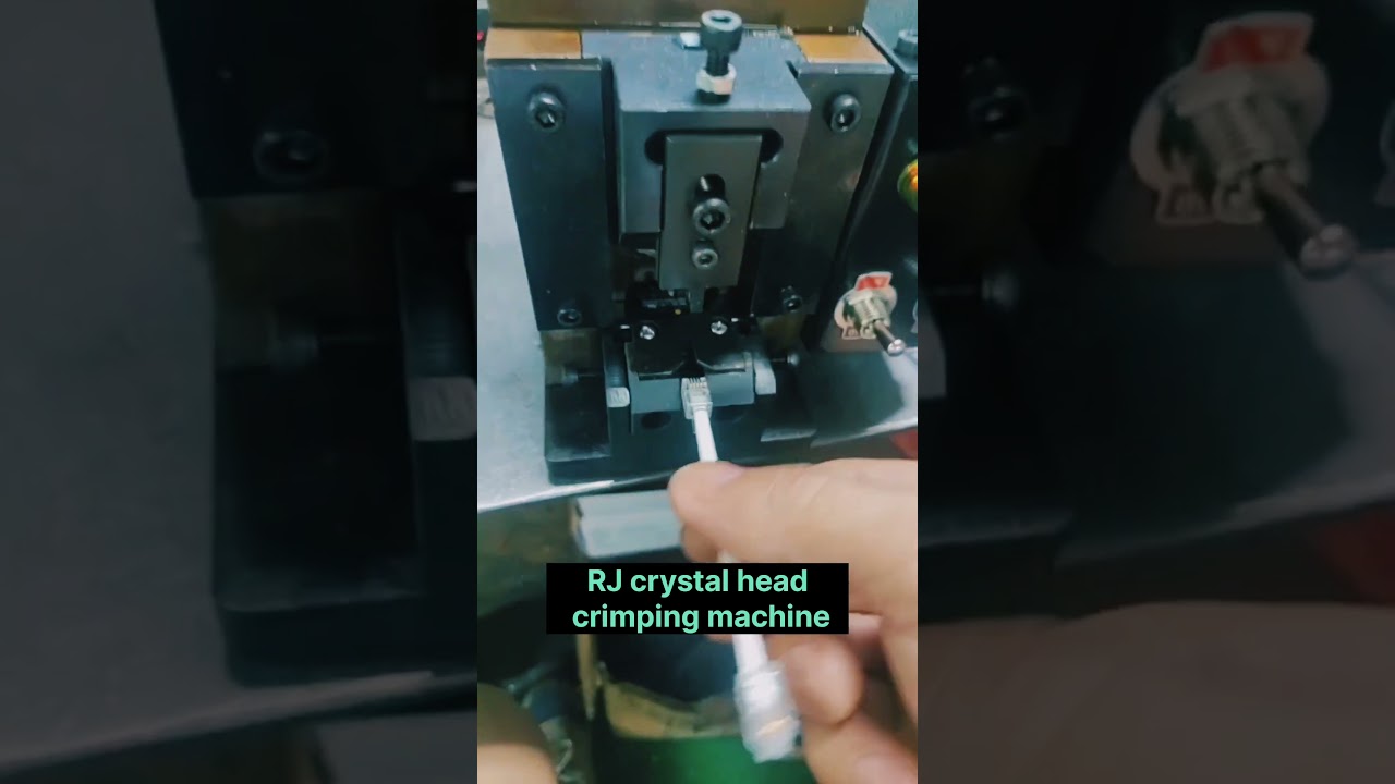 RJ Crystal head small gold steel Crimping machine