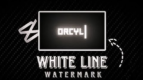 Capcut | Whiteline Intro Watermark 💀🔥 like YANIKSKSKS Tutorial & @OrcylEdits 🥵