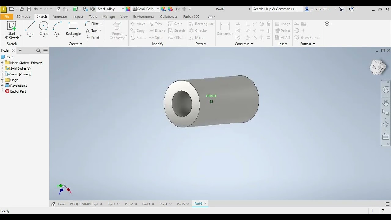 ON VA ALLER AVEC LES BASES DE AUTODESK INVENTOR (CRÉATION DE CYLINDRE, CERCLE, SPHERE, CONE) 2D & 3D
