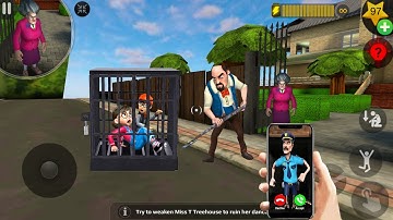 Troll miss T every day - Scary Teacher 3D  (Mod Menu) , gameplay android/ ios