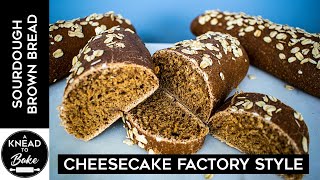 Sourdough Honey Wheat Brown Bread Cheesecake Factory Style