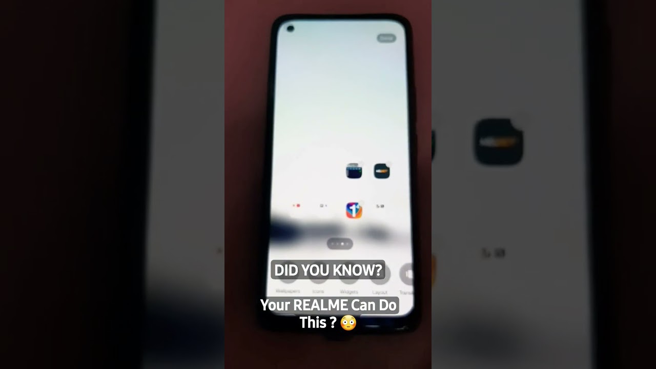In REALME devices you can rearrange apps on home screen with just a SWIPE. TRY IT 💯 Share with Frnds