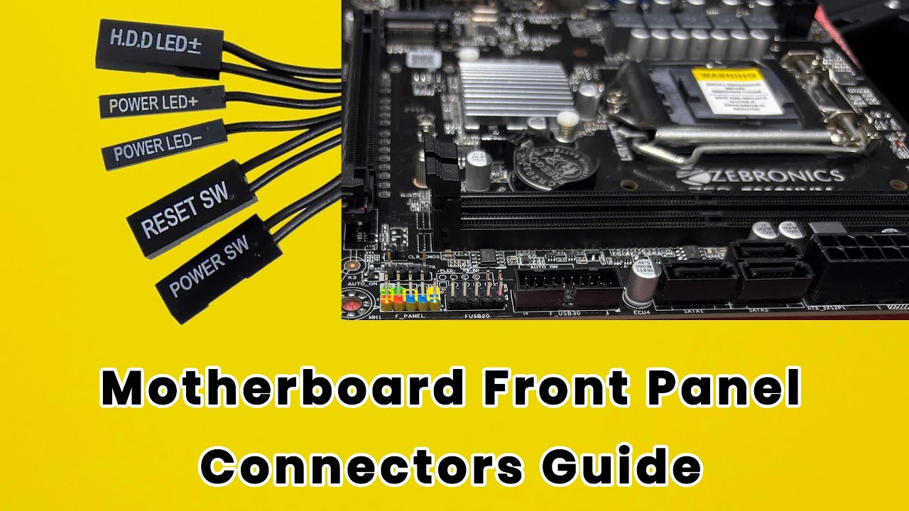 Motherboard Front Panel Connectors Guide in Hindi 2025 | Front Panel USB and Audio Connectors