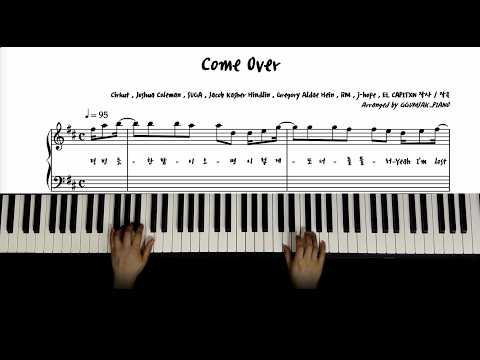 Come Over (A Minor, 가단조) - [매우 쉬운 악보] 방탄소년단