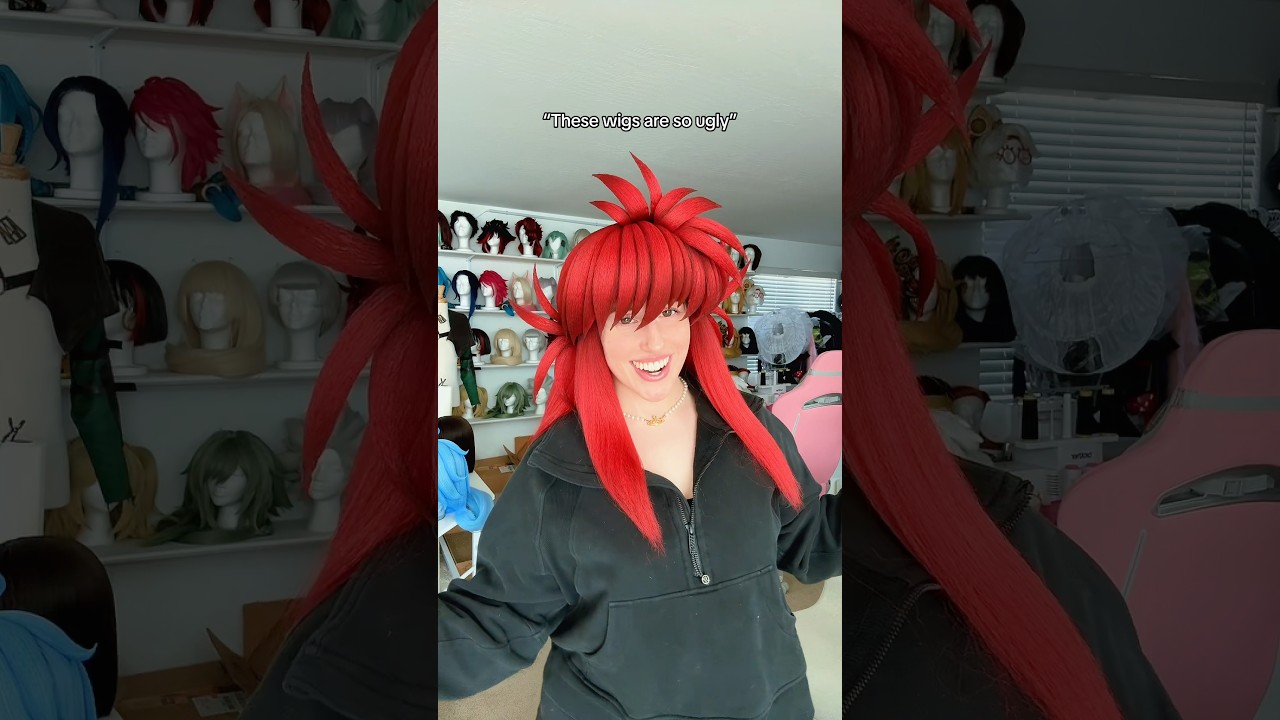 UmbraWigs are ugly!!!! #wigstyling #cosplaywig #yuyuhakusho #kurama