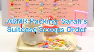 【Litebord Lucky Scoops】ASMR Packing Sarah's Suitcase + 5 Scoops Order Wealth