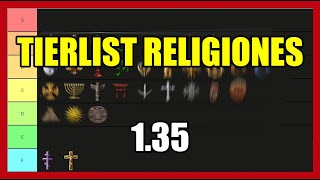 TIERLIST RELIGIONES EN LA 1.35 EUROPA UNIVERSALIS 4 - EU4
