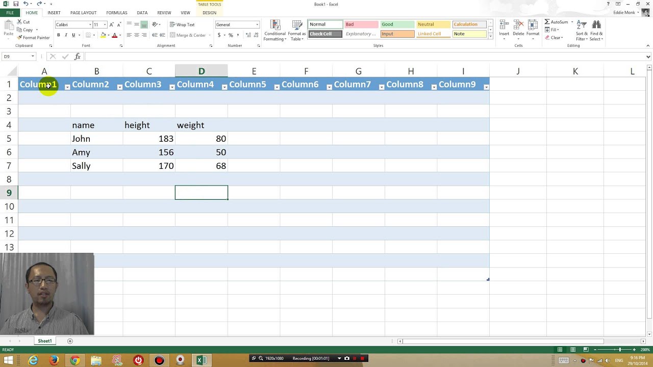 Excel Can'T Get Rid Of Column 1 Column 2 Header Names Fix (Remove Table)