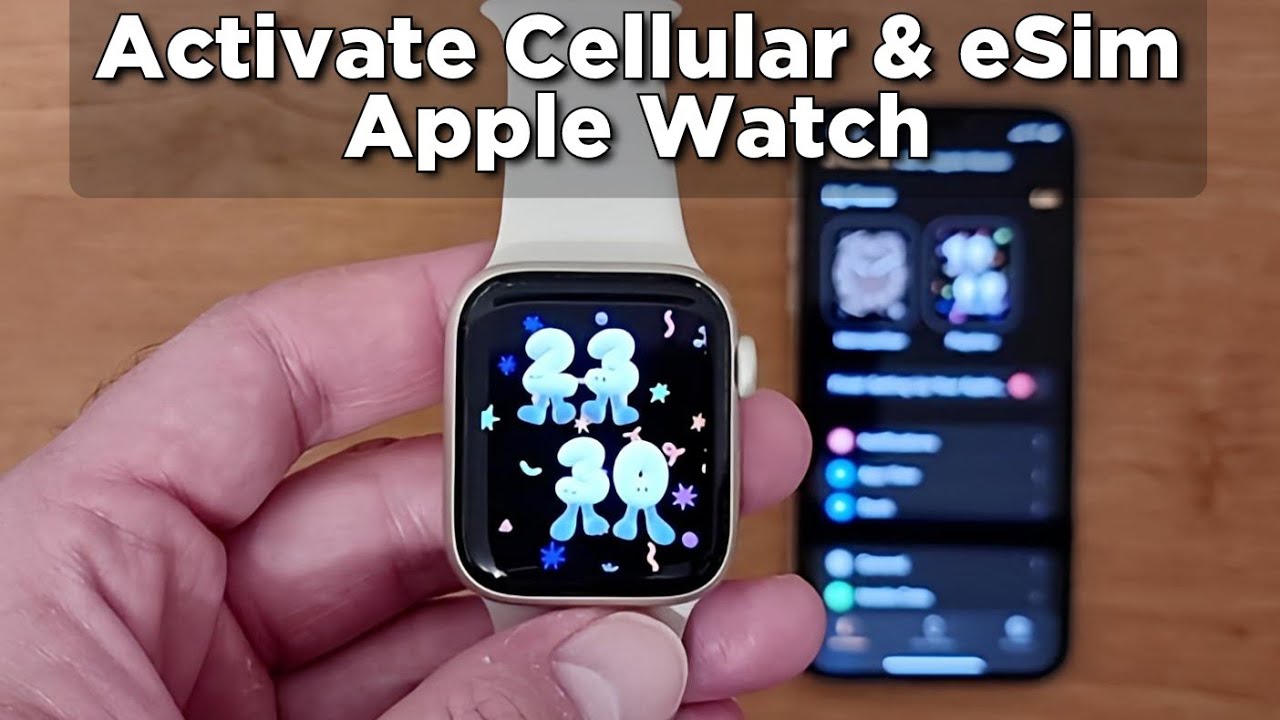 How to activate Cellular and eSim on Apple Watch - YouTube