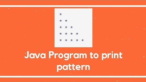 Java program to print half pyramid pattern