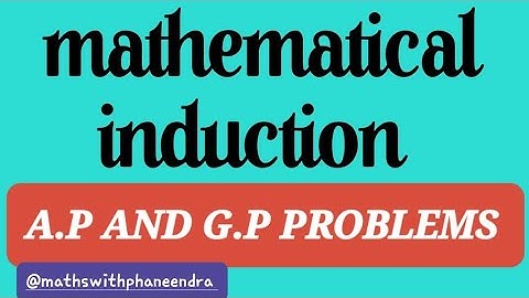 #mathematicalinduction intermediate First year maths-1a  7marks questions @mathswithphaneendra