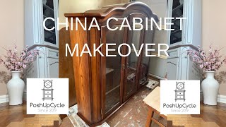 China Cabinet Makeover from PoshUpCycle