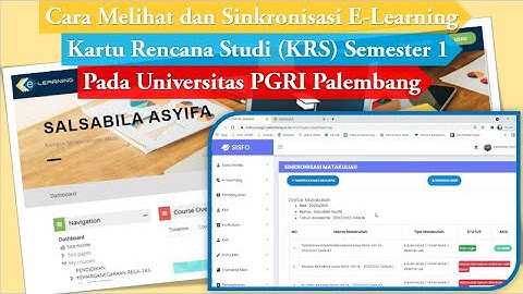 Cara Sinkronisasi KRS/Mata Kuliah Semester 1 Sampai 8 dari SISFO Ke E-Learning UPGRIP Terbaru 2023