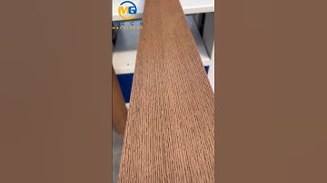 Double side embossing machine for making wooden alike patterns on Wood plastic composite profiles