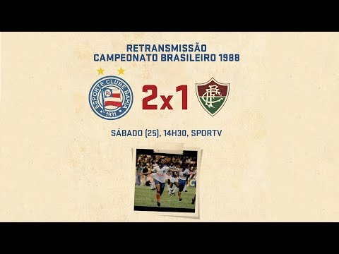 Retransmissão Bahia 2x1 Fluminense - Semifinal do Brasileiro de 1988 - Retransmissão Bahia 2x1 Fluminense - Semifinal do Brasileiro de 1988