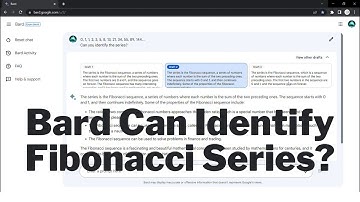 Google Bard Can Identify Fibonacci Series And Write A Code In Python And C++ | Google Bard Demo