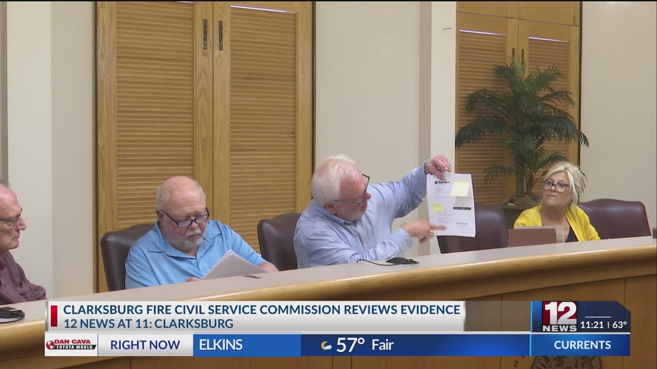 Commission reviews evidence in case against former Clarksburg Fire Chief