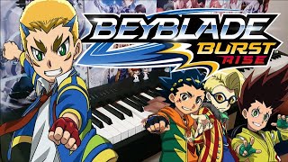 Beyblade Burst Rise Theme Song - "RISE" FULL (Piano) chords