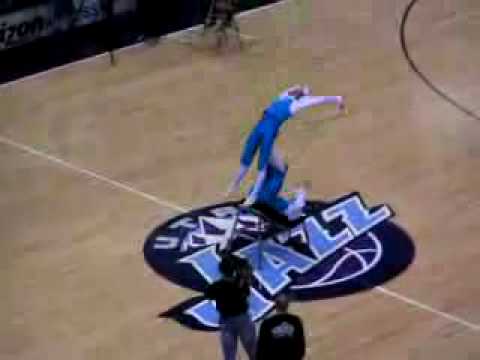 jazz halftime - human acrobatics? weird.
