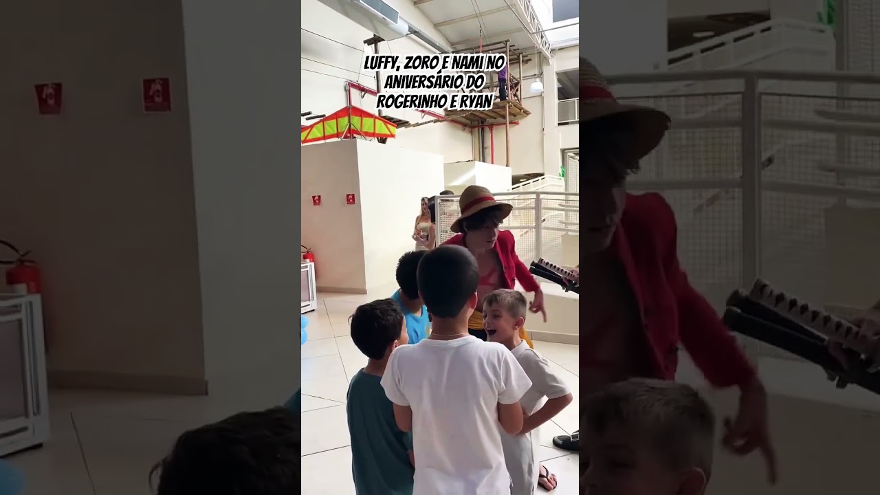 Luffy, Zoro e Nami no aniversário tema One Piece #onepiece #onepiececosplay