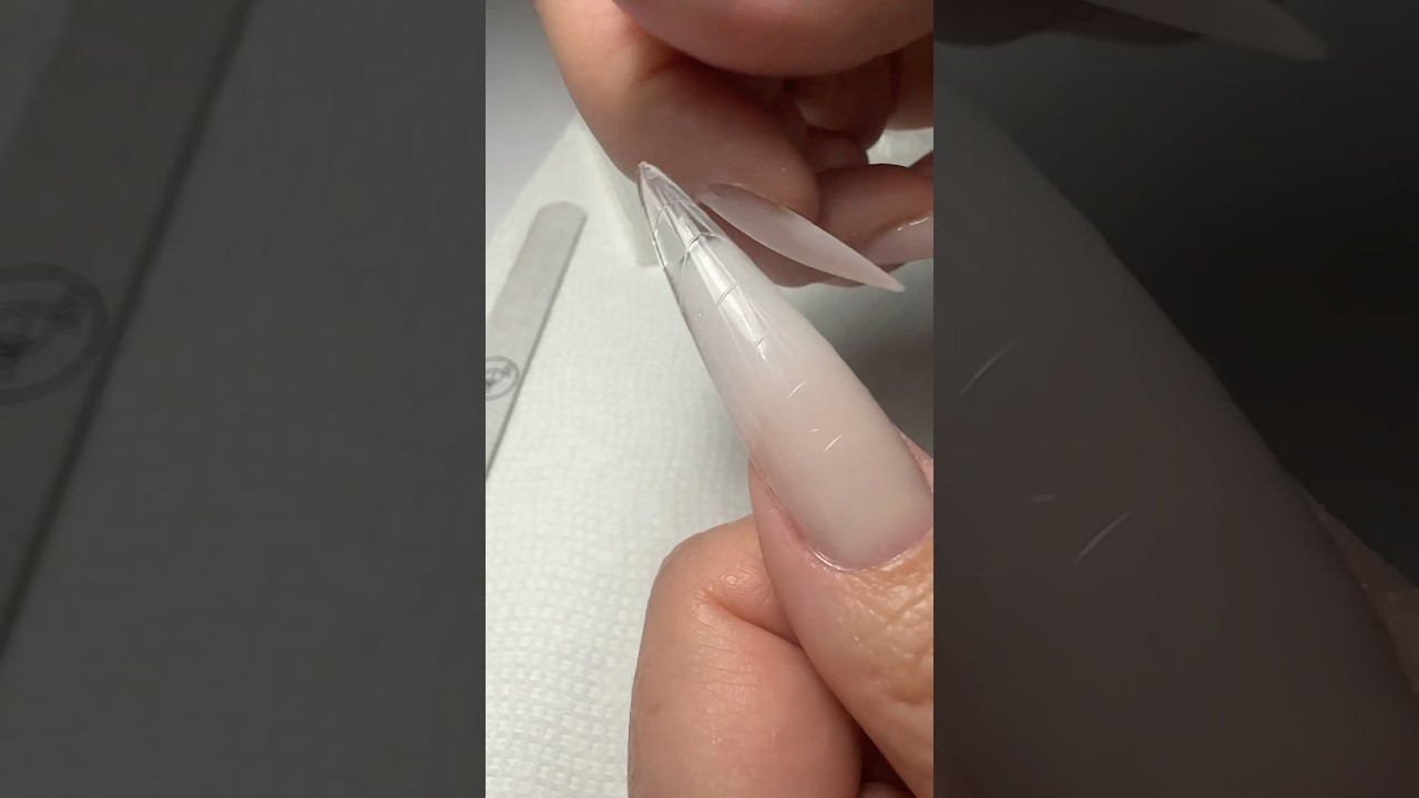 Hard structure gel dual form nail extension stamp and snap. 