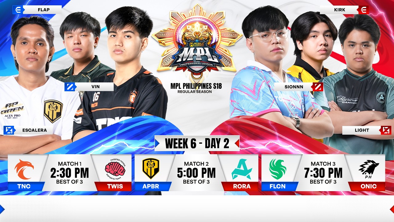 🔴 LIVE | MPL PH S18 | ENGLISH - Week 6 Day 2