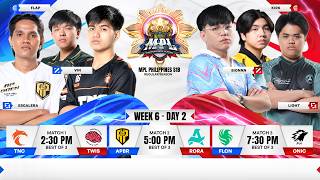 🔴 LIVE | MPL PH S18 | ENGLISH - Week 6 Day 2