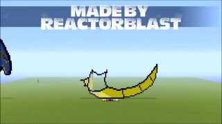 Minecraft Xbox Time Lapse - Pokemon Sprite Druranharos Fusion
