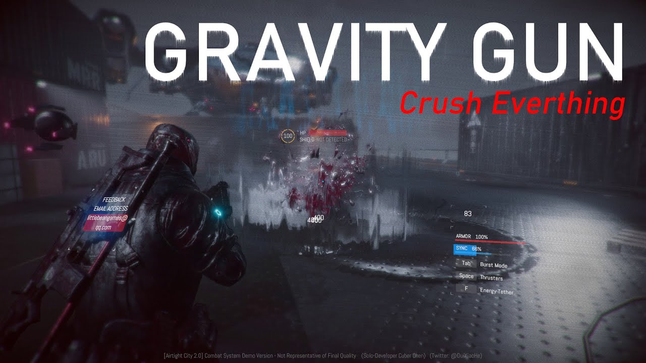 I've added the Gravity Gun from Gantz to my game, haha!