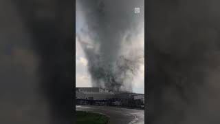 Monster #tornado spotted causing damage in Nebraska