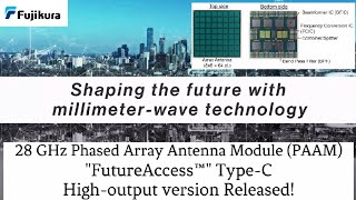 Fujikura's 28-GHz-band phased array antenna module (PAAM)『FutureAccess™』high-power version Type-C