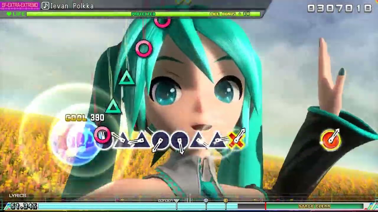 【 ExEx 】 9.5★ Ievan Polkka 【 Project Diva Mega Mix Plus PC 】- botplay