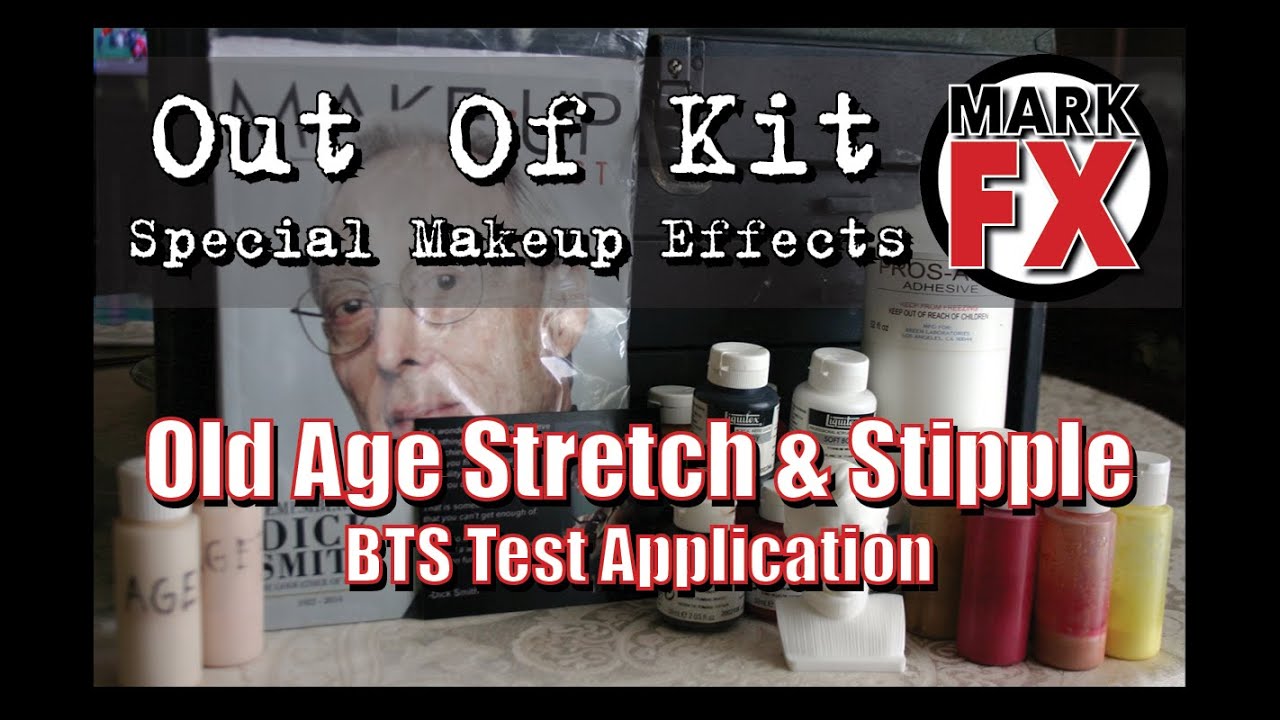 Old Age Stretch & Stipple Makeup Test Application • BTS 
