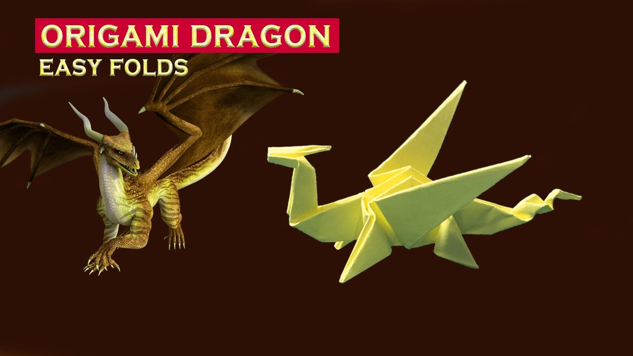 How to Make a cool Paper Dragon Easy Origami DIY Dragon YouTube