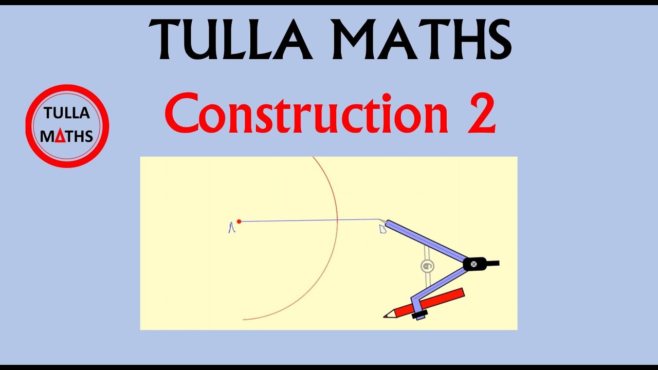 Construction 2 perpendicular bisector of a segment - YouTube