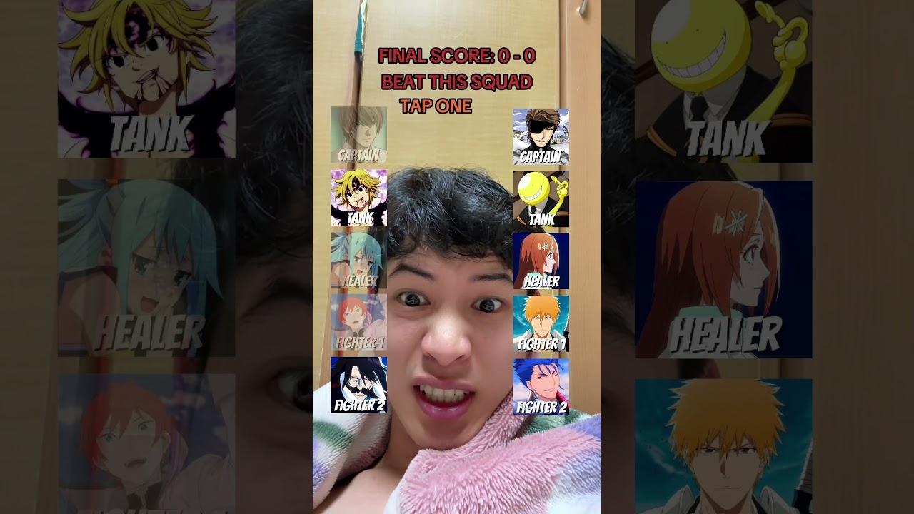 Anime 5vs5 #gamefilter #anime #sơnblack #naruto