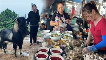 ẨM THỰC CHỢ PHIÊN CỐC LY - PHIÊN CHỢ DUY NHẤT BÁN DÊ NÚI LỢN BẢN ĐẶC SẢN VÙNG CAO - QUỐC KỲ TV