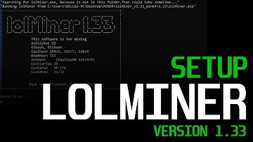 How To Start Mining with LolMiner UPDATE! | lolminer 1.33