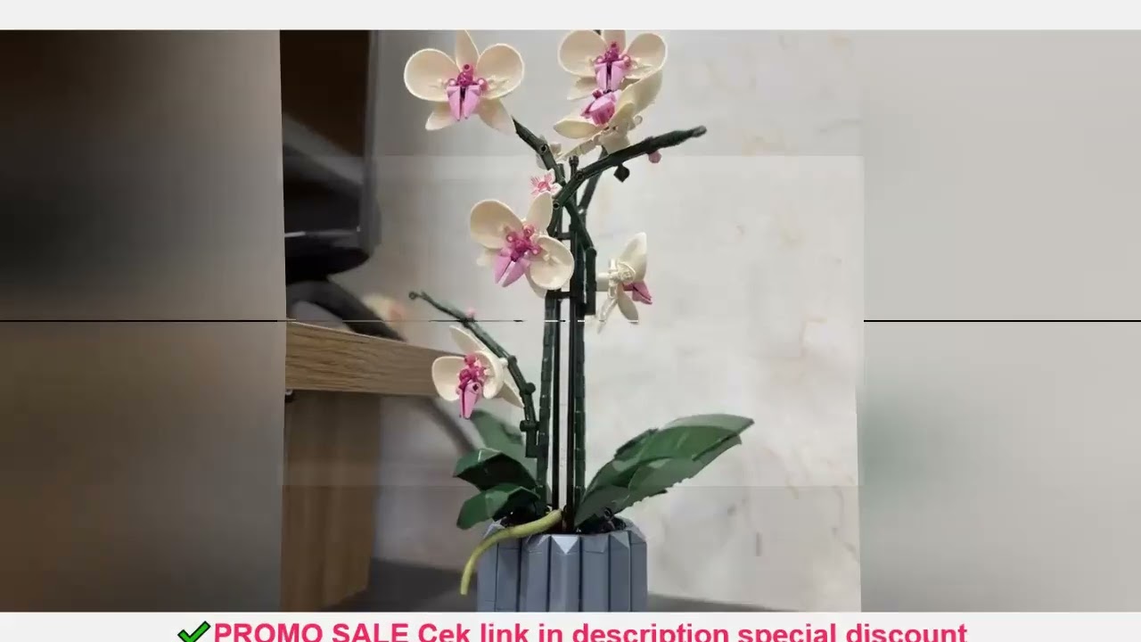 In stock NEW 608pcs Ideas Assembled DIY Bricks Orchid Flower Bouquet Plant Decor Building Set 10311