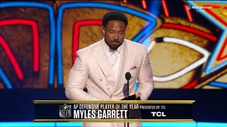 Myles Garrett Wins 2023 NFL Defensive Player Of The Year | 2024 NFL Honors