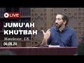 Forgiveness  live jumuah khutbah  nouman ali khan