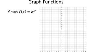 Graphing a Base e Exponential Function