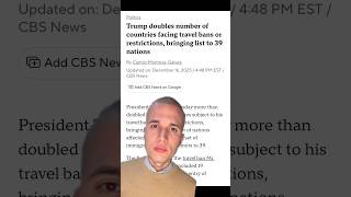 Trump doubles number of countries facing travel bans or restrictions #shorts