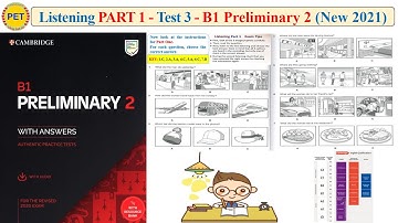 B1 Preliminary 2 - Listening Part 1 Test 3 (2020 + Transcript + Key)