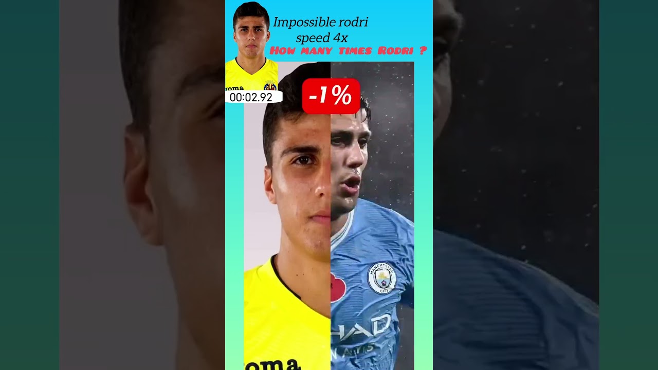 impossible Rodri pause speed 4x 😲😲😲😲 