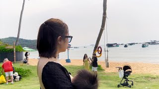 Cáp Treo Vượt Biển Dài Nhất Thế Giới | Cho con Bú Sữa Mẹ Trên Bãi Biển Đẹp Trên Đảo Phú Quốc