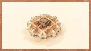 Lo-Fi Music for Focus & Café Vibes ☕ | NEMA — chocolate waffle screenshot 1