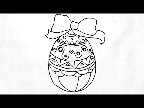 How to draw an Easter Egg step by step || how to draw an easter egg easy