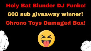Holy Bat Blunder DJ Funko! Chrono Toys 2020 Damaged Box!